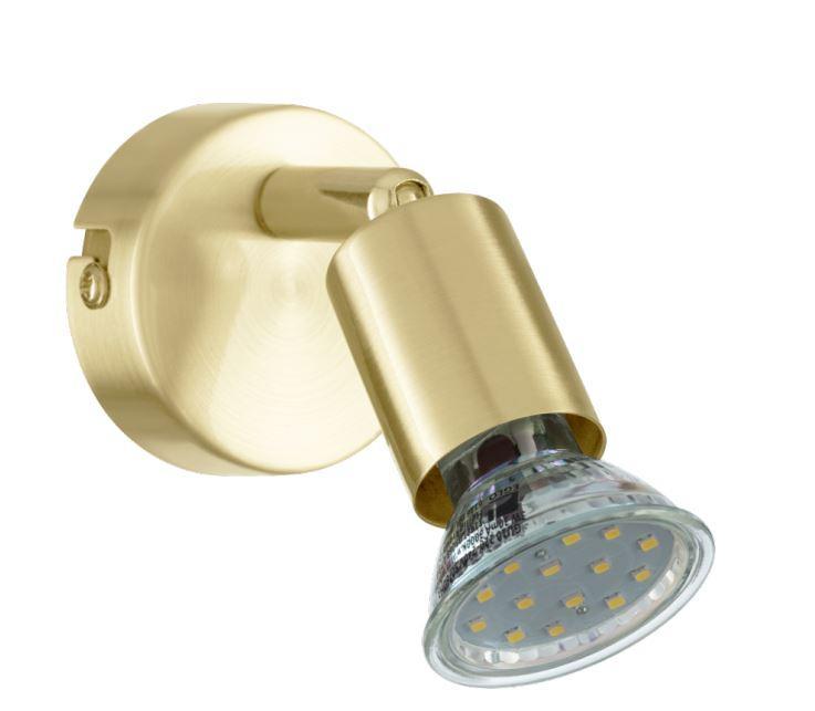 Faretto singolo Eglo Buzz-Led GU10 1x2,8W ottone spazzolato- 33184 01