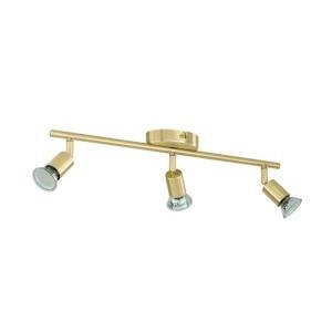 Faretto 3 luci  buzz-led gu10 3x2,8w ottone spazzolato - 33186