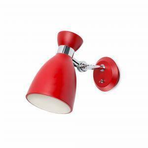 Applique colore rosso attacco e14 20w 20002