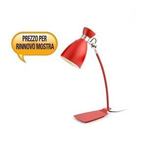 Lampada da tavolo colore rosso 20w attacco e14 20005