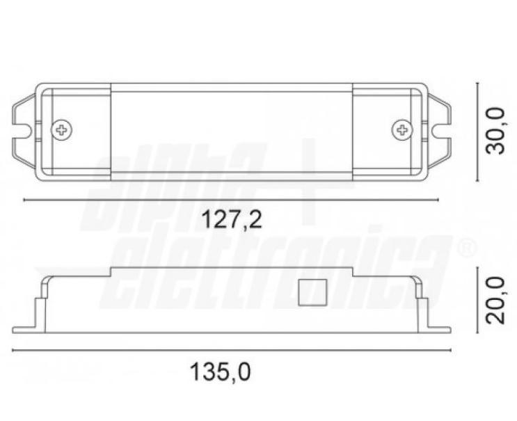 Alimentatore corrente costante per led Alpha Elettronica 10W 100-450mA- KL835-10 03