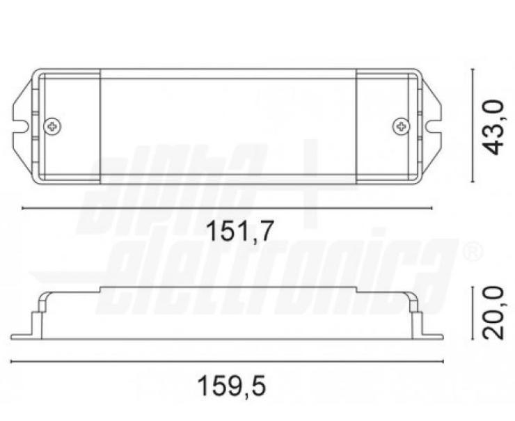 Alimentatore corrente costante per led Alpha Elettronica 20W 250-700mA -KL841-10 03