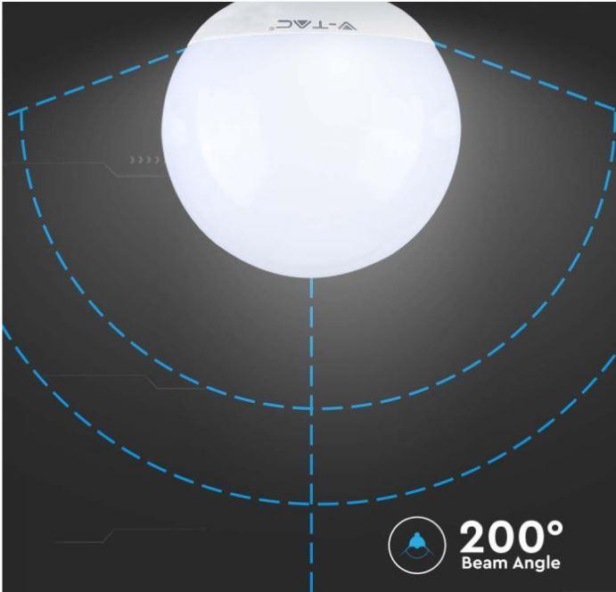 Lampadina led globo G120 V-tac 22W E27 6500K VT-242-N -20023- 2120023 05