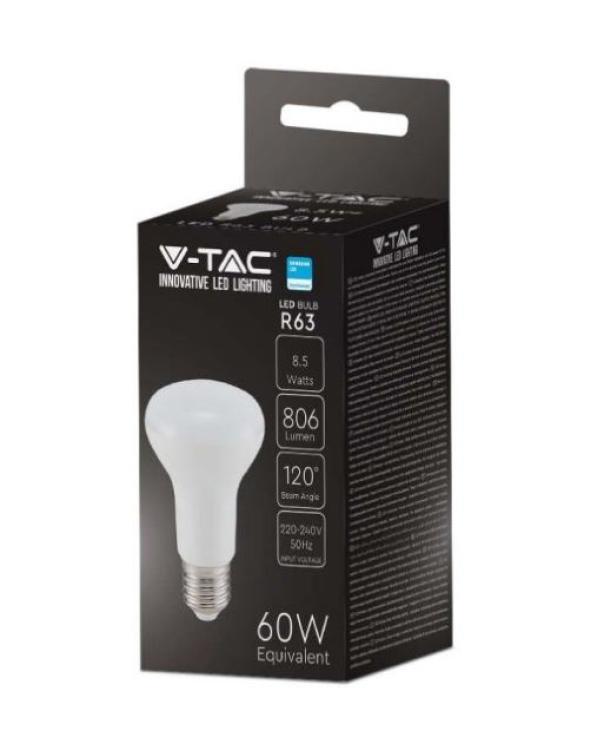 Lampadina led R63 V-tac 8,5W E27 4000K VT-263-N -142 - 21142 02