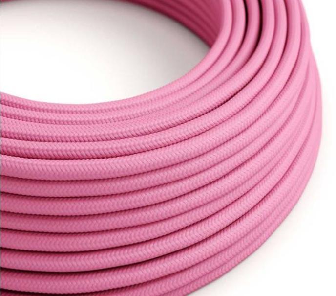 Cavo elettrico in seta Creative-Cables fucsia 3x0,75- XZ3RM08 01