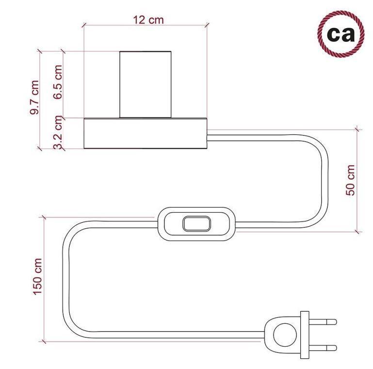 Lampada da tavolo Creative-Cables Posaluce in legno naturale - ABLB10LEUTRN06 03