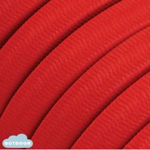 Cavo elettrico in tessuto creative-cables lumet 2x1,5 effetto seta rosso - xz15cm09