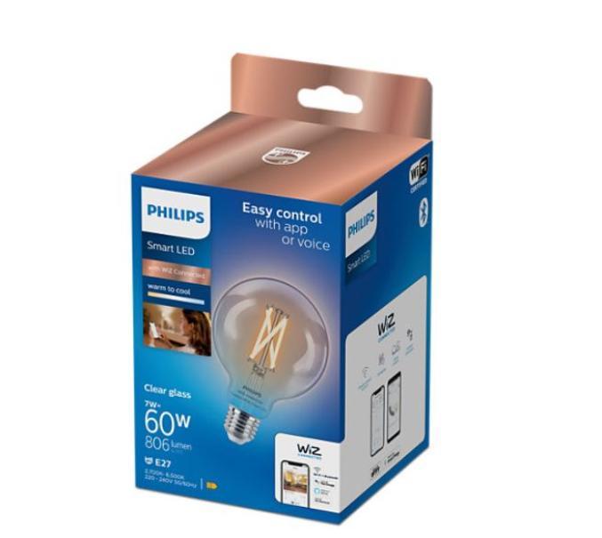 Lampadina led G95 Philips E27 7W 2700/6500K Wiz Connected -37218400 02