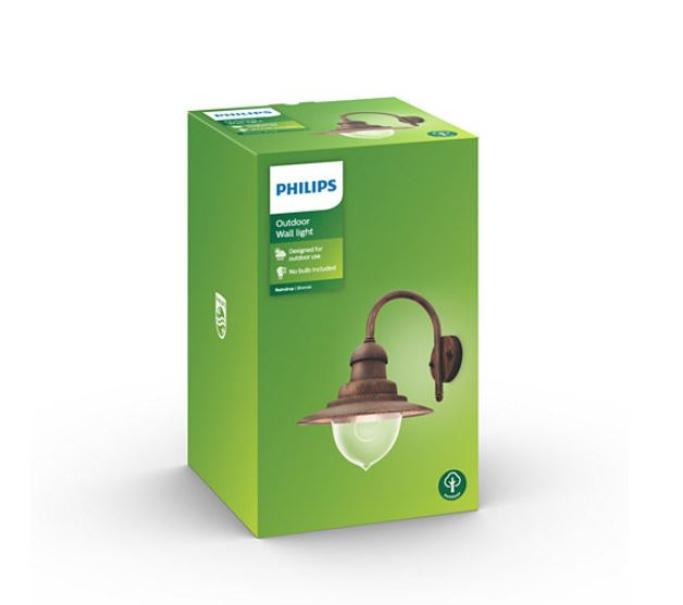 Lampada da parete Philips Raindrop 1xE27 IP44 bronzo - 0165206PN 02