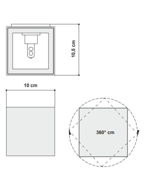 Lampada da parete Egoluce Alea G9 bianco - 4281.01 02