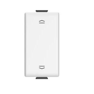 Pulsante doppio  matix interbloccato 1 modulo bianco  - am5037n