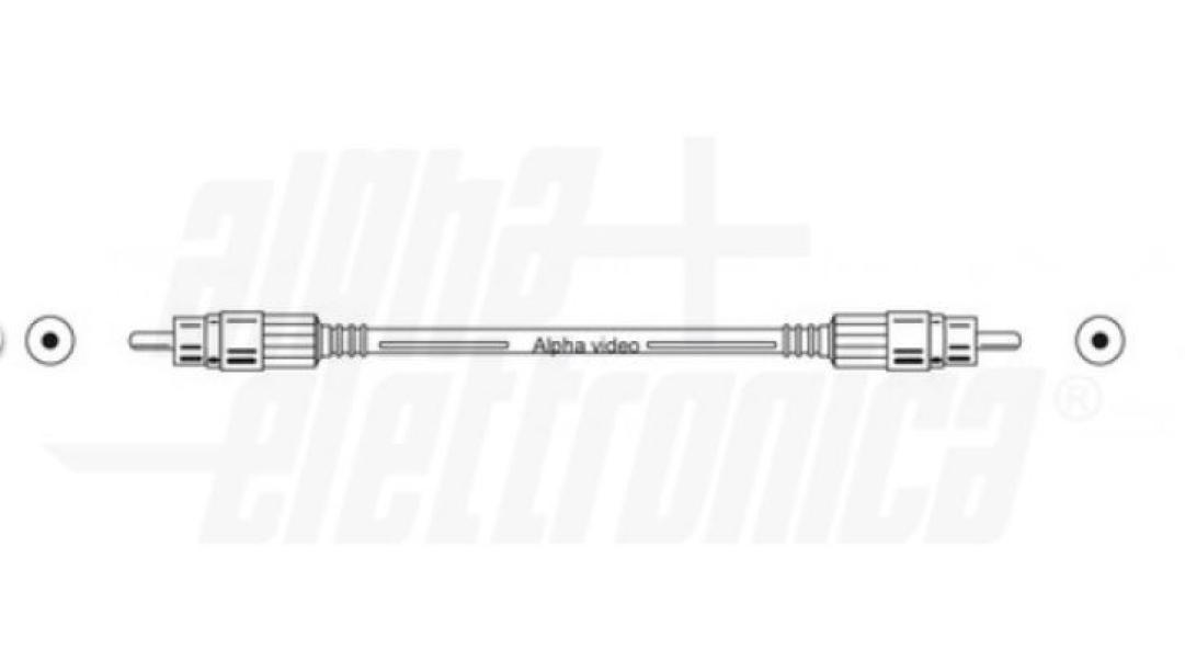 Cavo Alpha Elettronica da spina RCA video a spina RCA video 10 metri- 84-050/10B 02