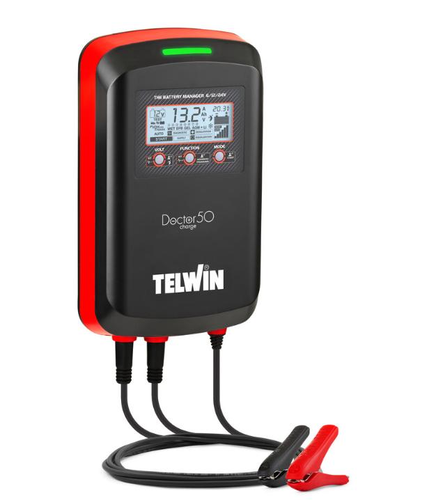 Caricabatterie elettronico multifunzione Telwin Doctor Charge 50 230V 6/12/24V - 807613 01