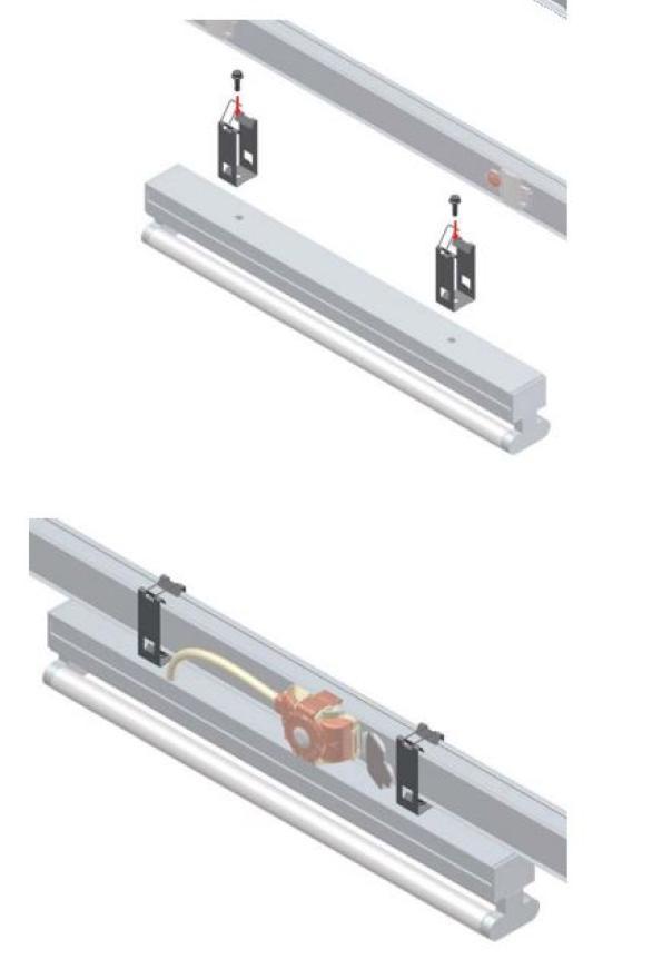 Staffa fissaggio Eae Italia per corpo illuminante a L - 1004874 02