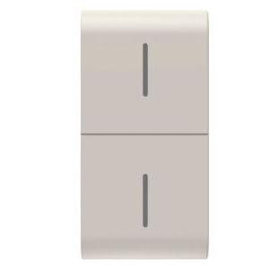 Tasto  per pulsantiera connessa eco chorussmart 1 modulo beige satinato - gw13819