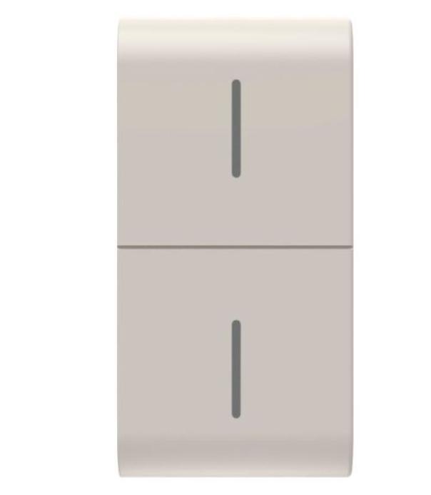 Tasto Gewiss per pulsantiera connessa Eco ChorusSmart 1 modulo beige satinato - GW13819 01