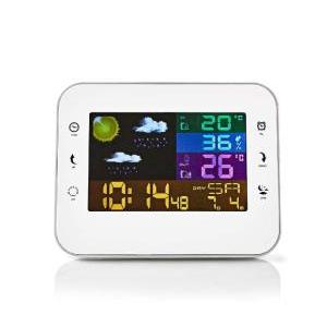 Stazione meteo  con sensore wireless bianco - west402wt