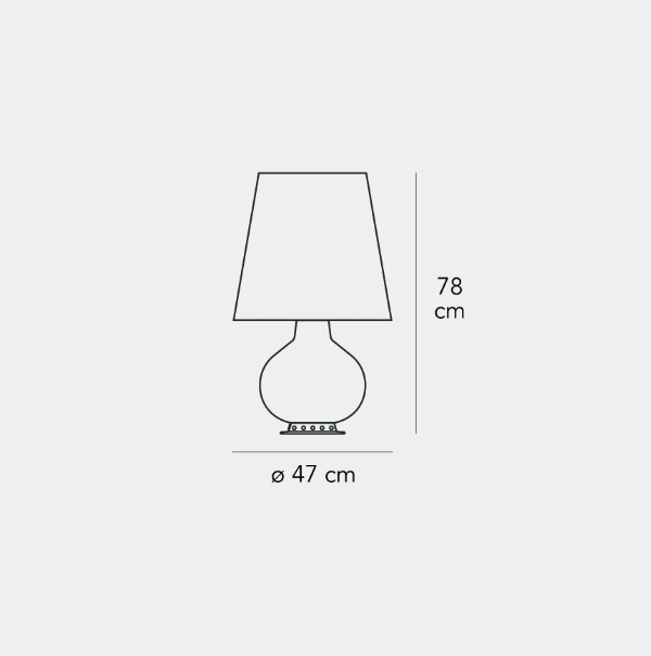 Lampada da tavolo Fontanaarte Fontana Grande 1x max 100W E27 + 4x max 46W E27 + 2x max 30W E14 bianco -  F185310100BINE 02