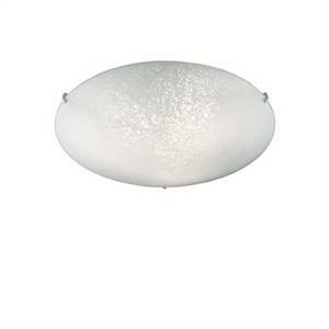 Plafoniera lana pl3 in vetro colore bianco 60w attacco e27 68145