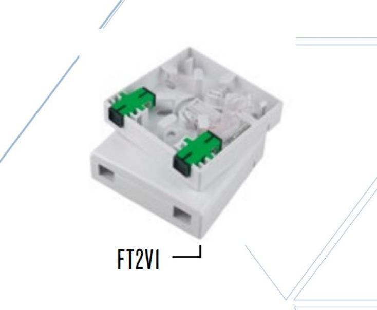 Scatola di terminazione utente Micro Tek Stoa 2 bussole SC/APC - FT2V1 01