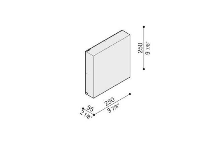 Lampada da parete led Lombardo ART 250 20W 2700K IP66 - LL1161002 02