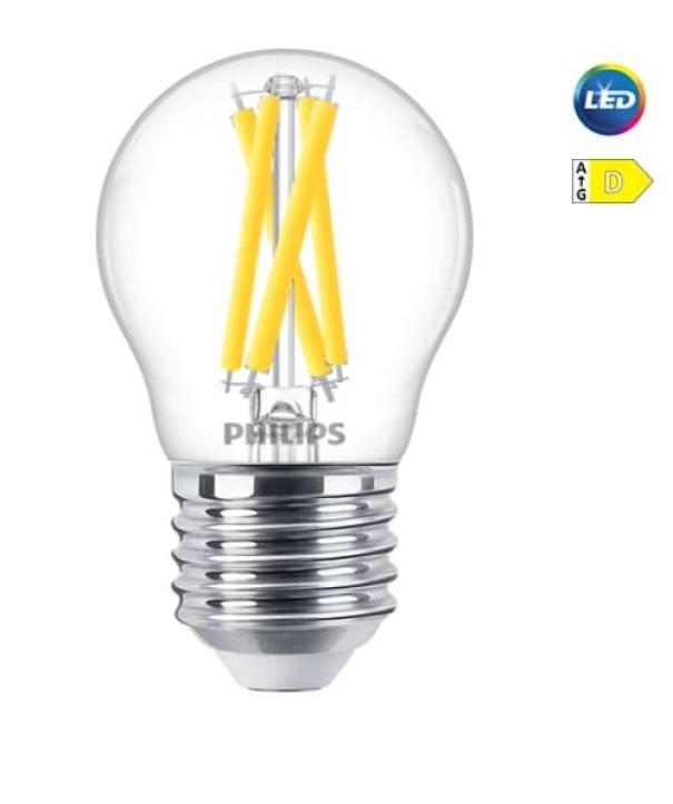 Lampadina led P45 Philips 3,4W E27 2200-2700K - MLLUS40927 01