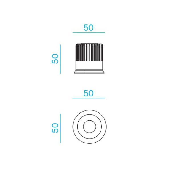 Modulo led Nobile in alluminio 8,5W 3000K IP54 - D1/DUO/40/3K/6 02