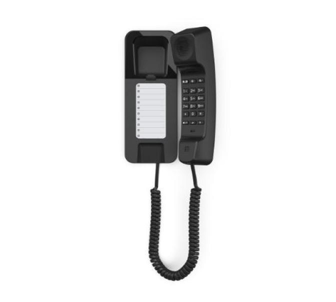 Telefono a filo Gigaset salvaspazio nero - DESK200BLACK 01