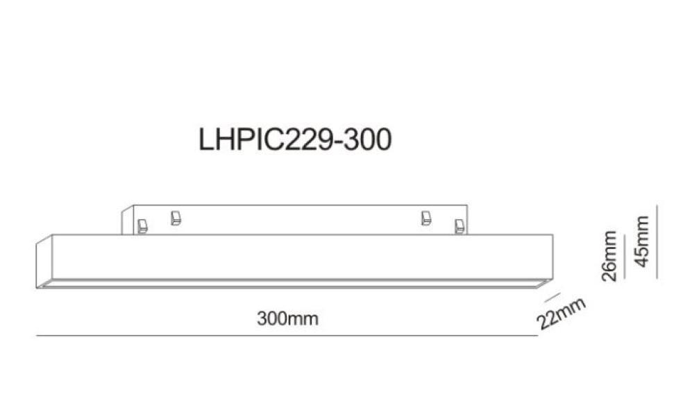 Lampada led Lighthouse Picasso 10W 3000K 48vdc nero - LHPIC229-300C 02