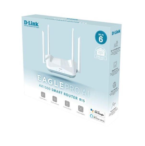 Router D-Link AX1500 Mesh wifi6 2,4G - R15 04