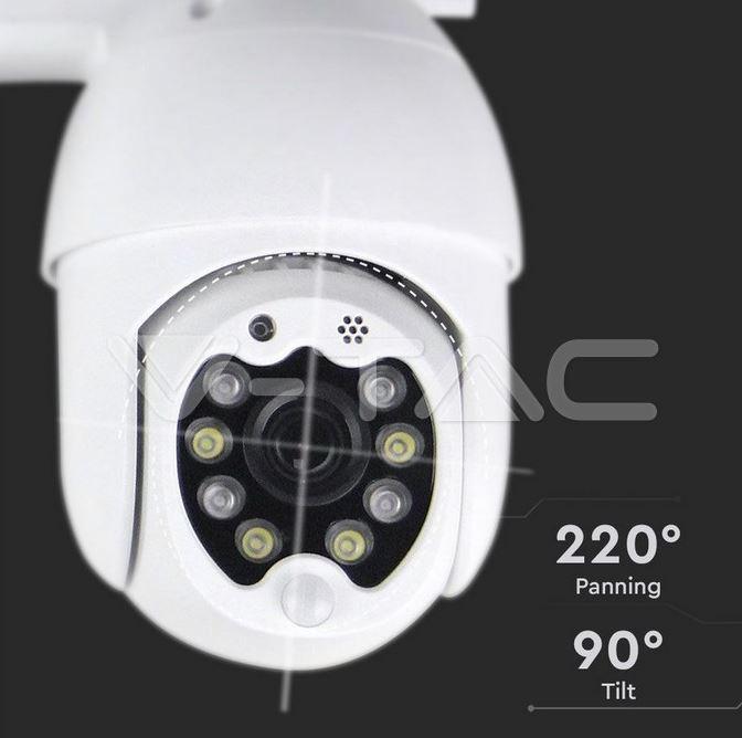 Camera da esterno V-tac Wifi 8 led 3MP IP65 - VT-5158 - 8988 04