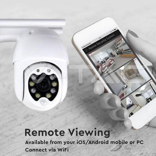 Camera da esterno V-tac Wifi 8 led 3MP IP65 - VT-5158 - 8988 05