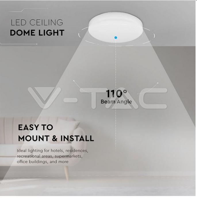 Plafoniera led V-tac Chip Samsung 15w 4000k IP44 VT-8033RD - 2155669 05