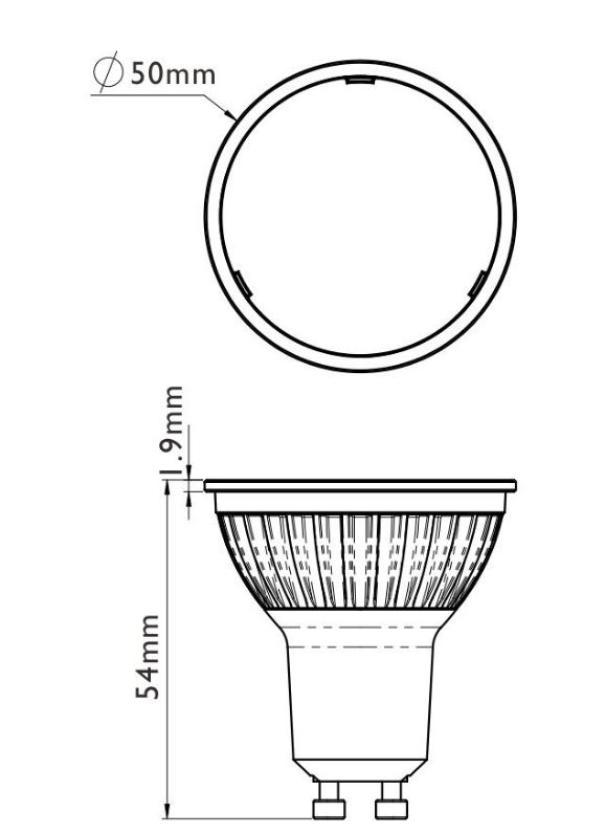 Lampadina led Marino Cristal Pro + Dicro Precise dimmerabile GU10 6,8W 2700K - 21688 02