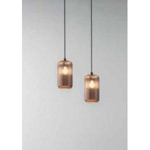 Vetro g.e.a.luce con decorazione a coste ambra trasparente diametro 12cm -raika v/p a