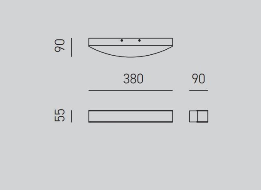 Lampada da parete led G.E.A.LUCE Gap Arco 20W 3000K bianco - GAP501C 04