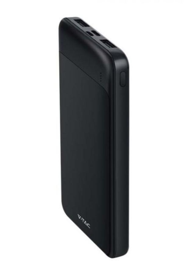 Power bank V-tac 10000mAh caricatore rapido nero VT-10005 - 7833 01