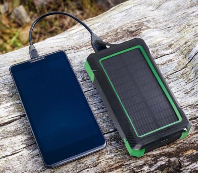 Power bank V-tac 10000mAh caricatore wireless solare nero VT-11111 - 7835 02