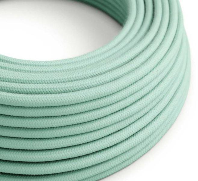 Cavo tessile al metro Creative-Cables in cotone latte menta RC34 2x075mm - XZ2RC34 01