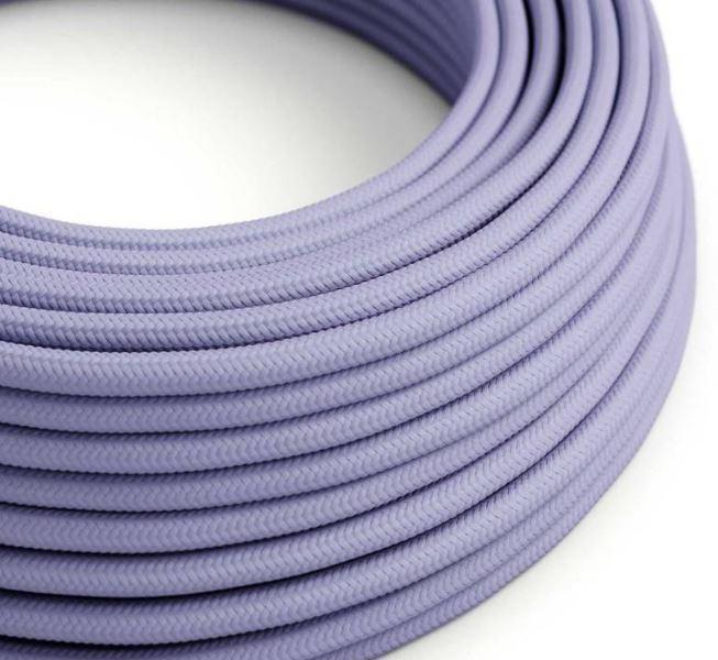 Cavo tessile al metro Creative-Cables lavanda lucido RM07 2x0,75mm - XZ2RM07 01