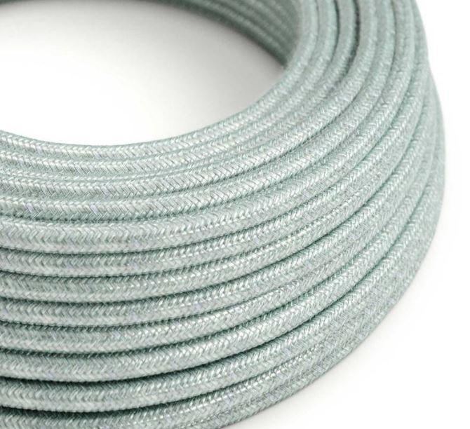 Cavo tessile al metro Creative-Cables in cotone azzurro foschia RX12 2x0,75mm - XZ2RX12 01