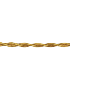 Cavo a treccia  2x0.5mm2 da 10m oro - 10501/b10