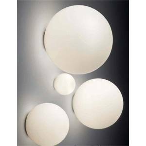 Lampada dioscuri da parete e soffitto bianca diametro 42cm lampadina attacco e 27 0117010a