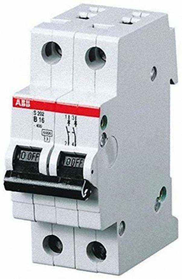 abb abb interruttore magnetotermico 2p 32a 6ka s 202-c32 2cds252001r0324 s466202 - foto 1