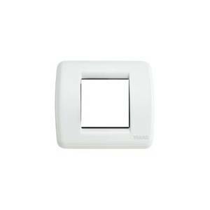 Placca rondo 1-2 moduli bianco serie idea 17093.01