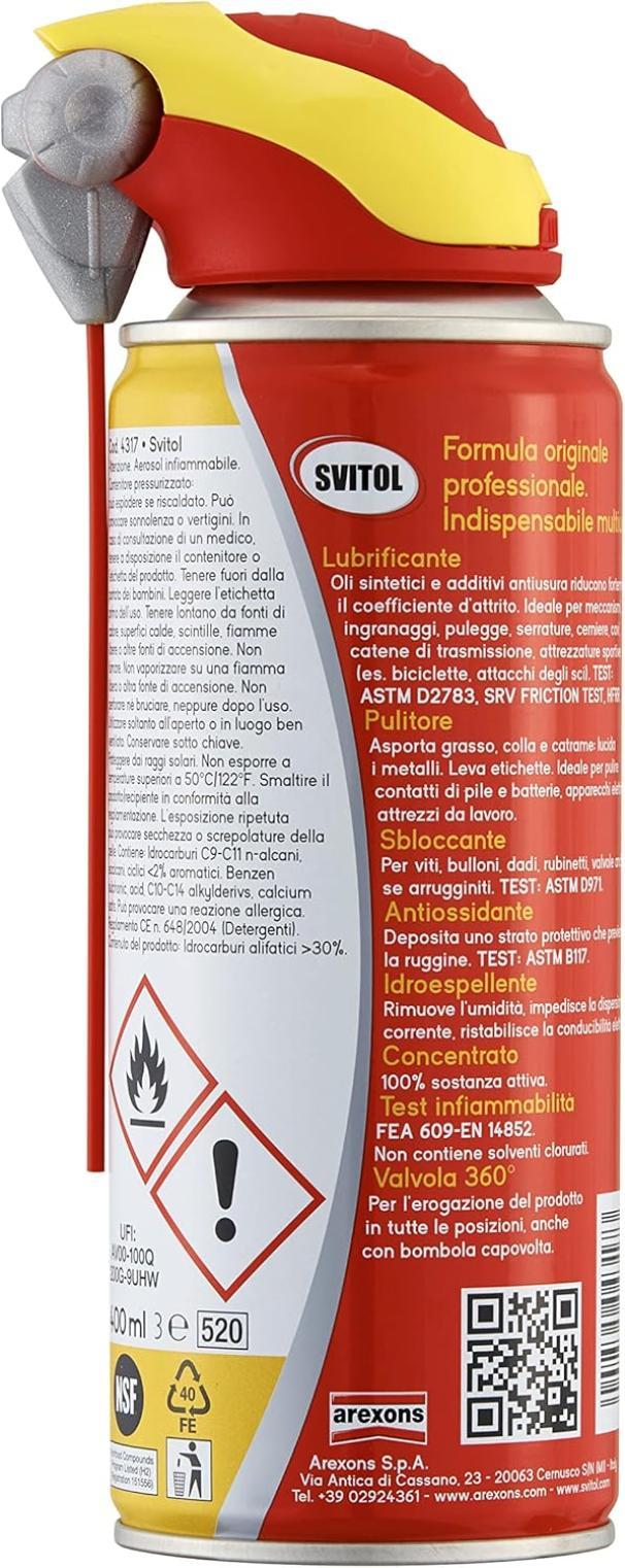 Svitol lubrificante multifunzione spray Arexons 400ml - W020585015 02