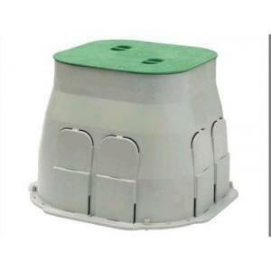 Pozzetto drain box elettrico e per irrigazione 20x20 colore verde prato pb2020v