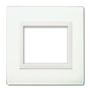 Placca  vera 44 3 moduli bianco - 44pv3bl