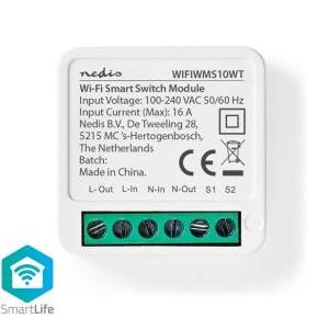 Interruttore di accensione  smartlife wifi 3680w 16a - wifiwms10wt