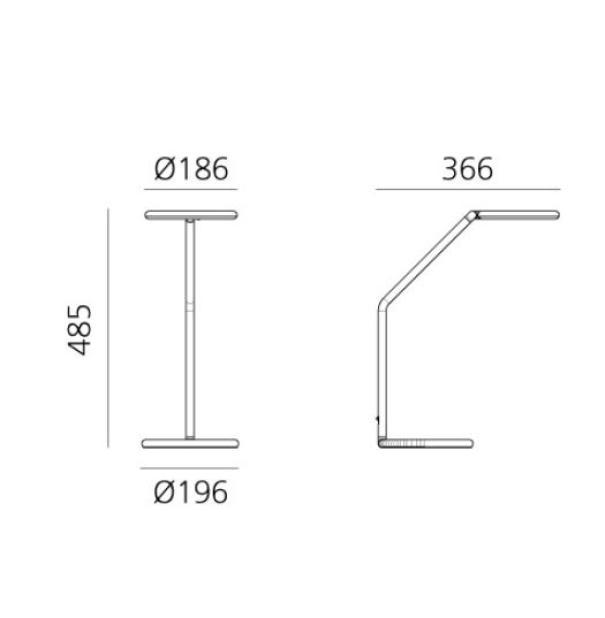 Lampada da tavolo led Artemide Vine Light 8W 3000K nero -1564030A 02